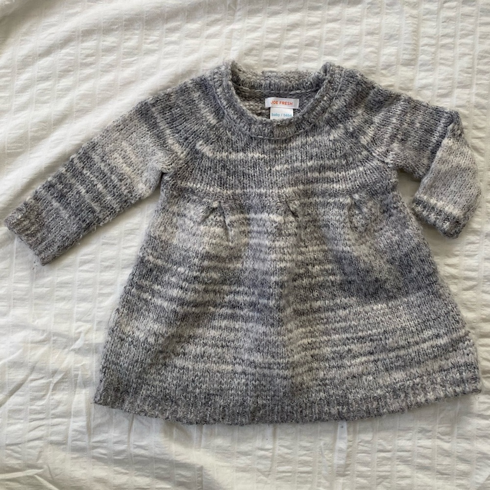 Joe fresh knit sweater dress 12months